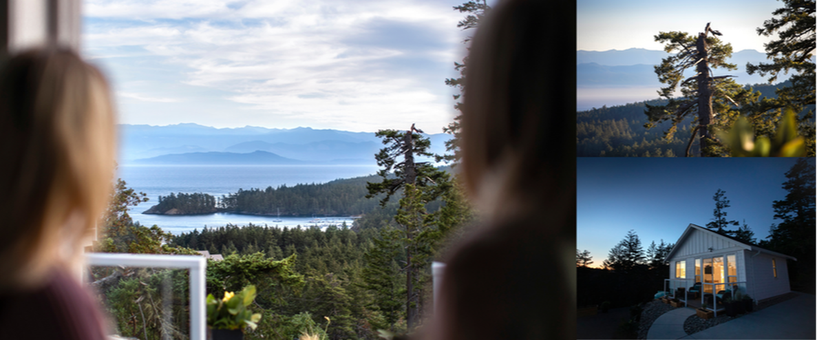 Two Women Looking At The Salish Sea